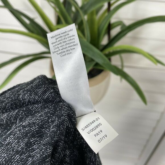 Athleta XS Mindful Pullover Charcoal‎ Grey Heather Long Sleeve Sweatshirt Top - Picture 6 of 8